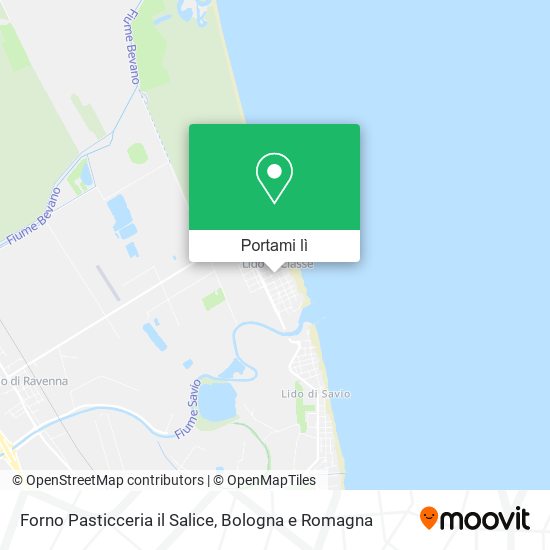Mappa Forno Pasticceria il Salice
