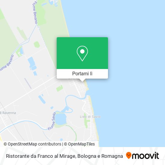 Mappa Ristorante da Franco al Mirage