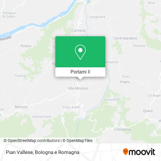 Mappa Pian Vallese