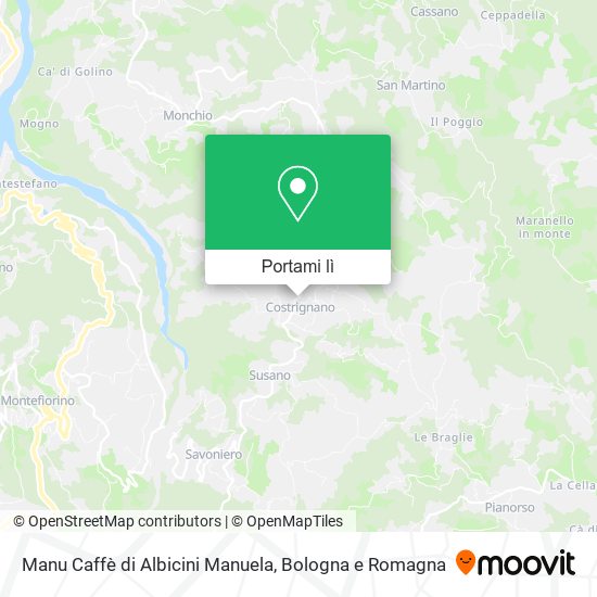 Mappa Manu Caffè di Albicini Manuela