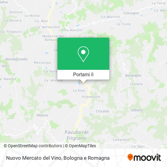 Mappa Nuovo Mercato del Vino