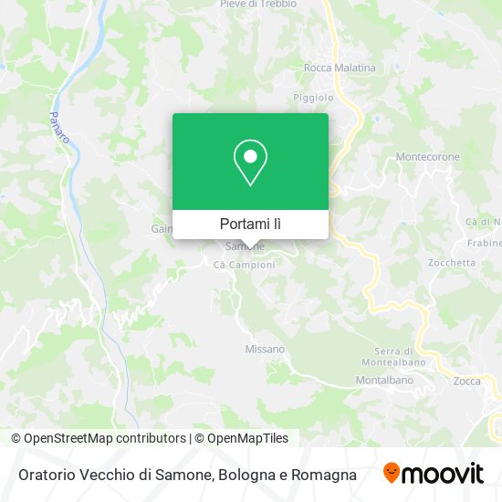 Mappa Oratorio Vecchio di Samone