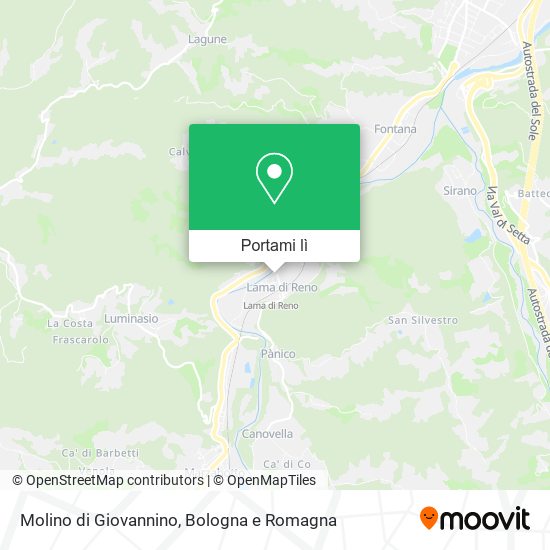 Mappa Molino di Giovannino