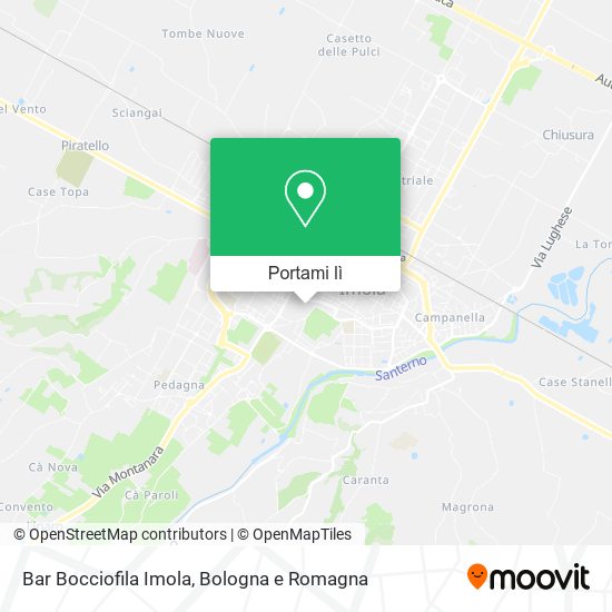 Mappa Bar Bocciofila Imola