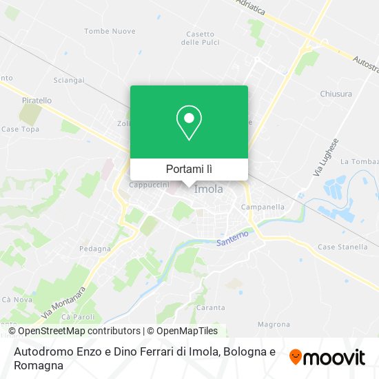 Mappa Autodromo Enzo e Dino Ferrari di Imola