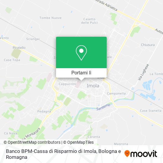 Mappa Banco BPM-Cassa di Risparmio di Imola