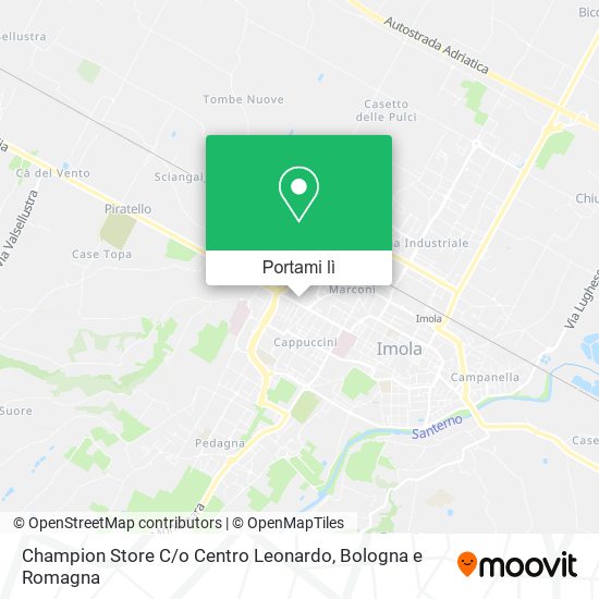 Mappa Champion Store C / o Centro Leonardo