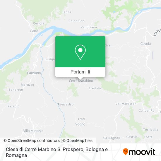 Mappa Ciesa di Cerrè Marbino S. Prospero