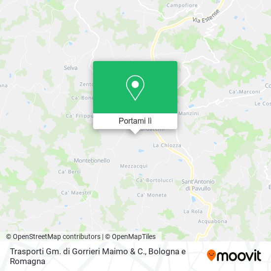 Mappa Trasporti Gm. di Gorrieri Maimo & C.