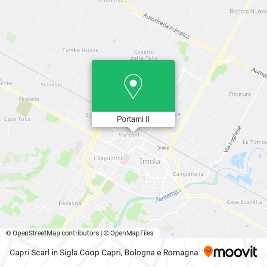 Mappa Capri Scarl in Sigla Coop Capri