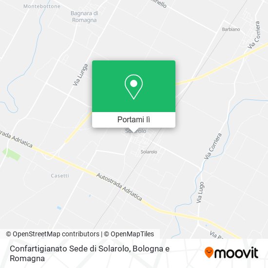 Mappa Confartigianato Sede di Solarolo