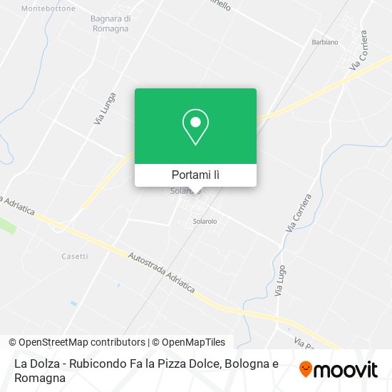 Mappa La Dolza - Rubicondo Fa la Pizza Dolce