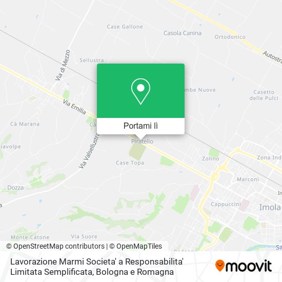 Mappa Lavorazione Marmi Societa' a Responsabilita' Limitata Semplificata