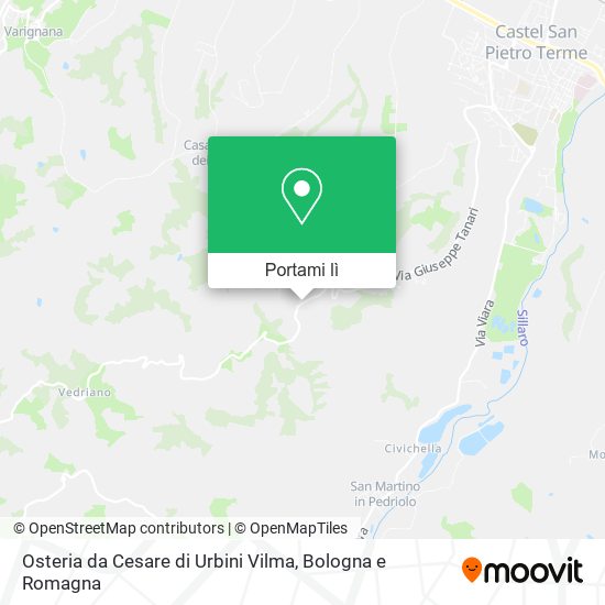Mappa Osteria da Cesare di Urbini Vilma