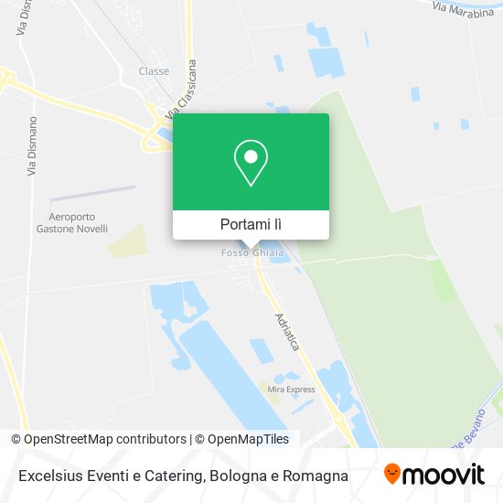 Mappa Excelsius Eventi e Catering