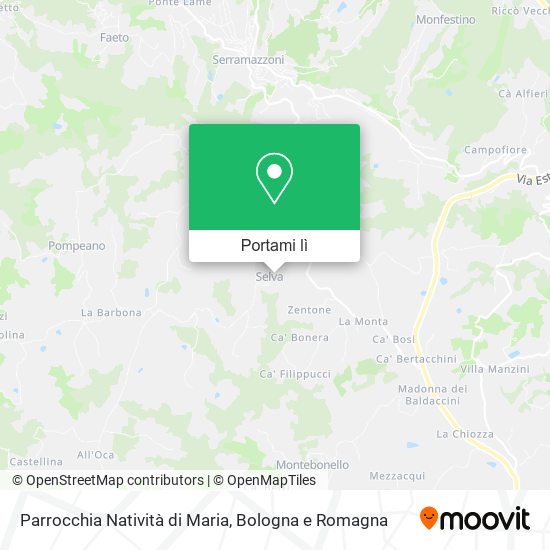 Mappa Parrocchia Natività di Maria