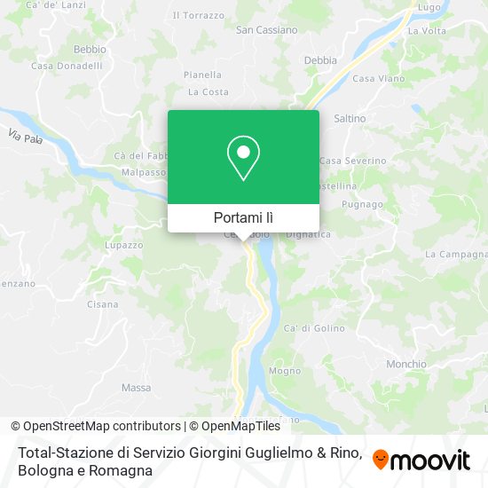 Mappa Total-Stazione di Servizio Giorgini Guglielmo & Rino