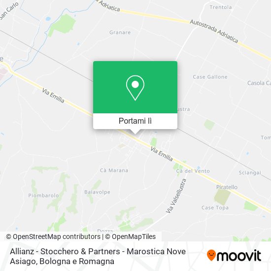 Mappa Allianz - Stocchero & Partners - Marostica Nove Asiago
