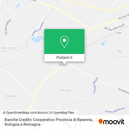 Mappa Banche Credito Cooperativo Provincia di Ravenna