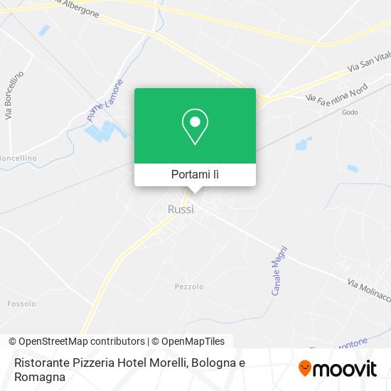 Mappa Ristorante Pizzeria Hotel Morelli