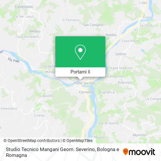 Mappa Studio Tecnico Mangani Geom. Severino