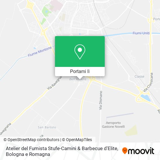 Mappa Atelier del Fumista Stufe-Camini & Barbecue d'Elite