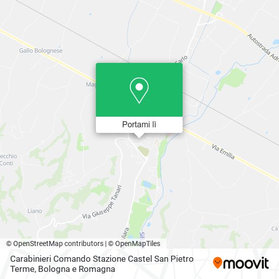 Mappa Carabinieri Comando Stazione Castel San Pietro Terme
