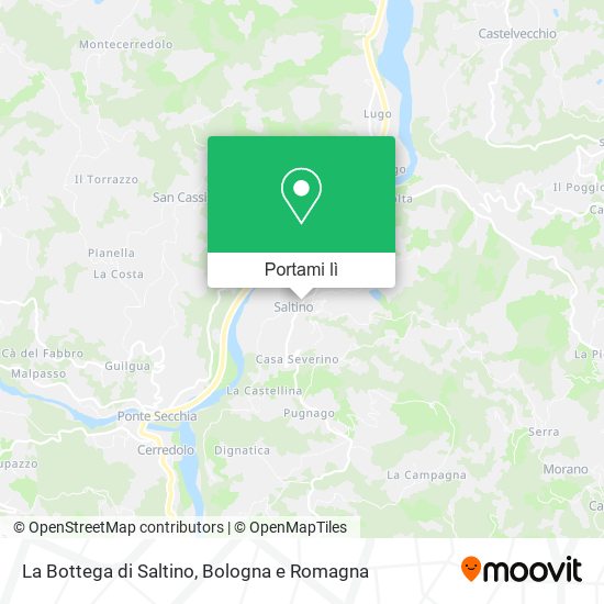 Mappa La Bottega di Saltino