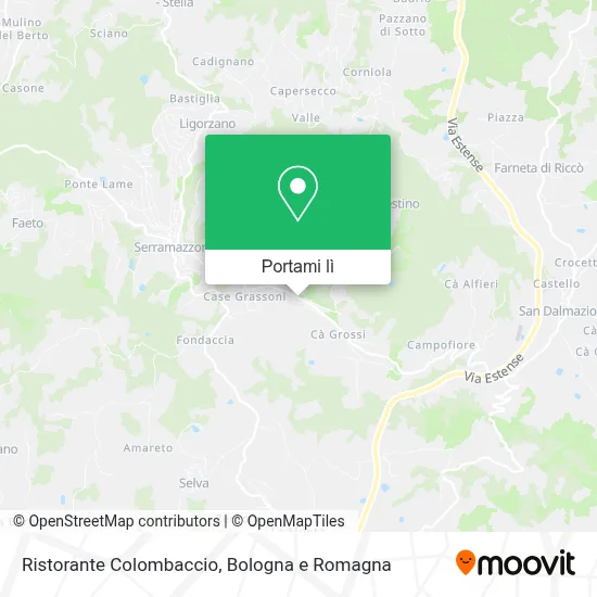 Mappa Ristorante Colombaccio