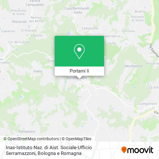 Mappa Inas-Istituto Naz. di Aist. Sociale-Ufficio Serramazzoni