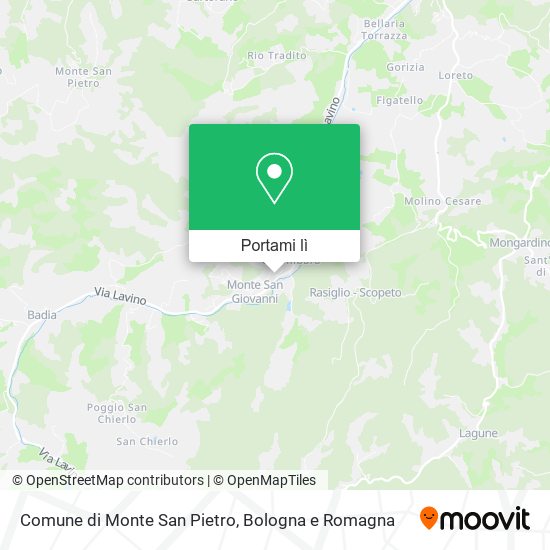 Mappa Comune di Monte San Pietro