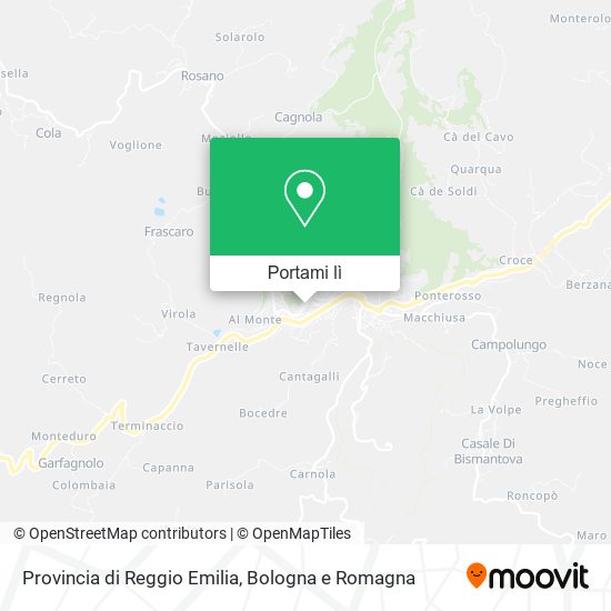 Mappa Provincia di Reggio Emilia