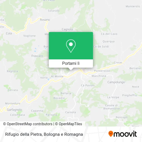 Mappa Rifugio della Pietra