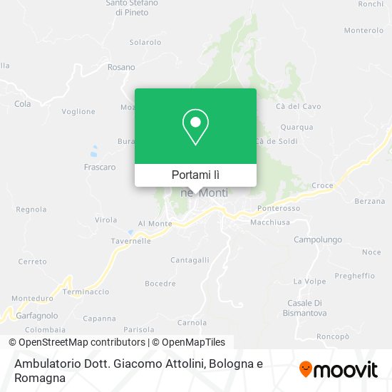 Mappa Ambulatorio Dott. Giacomo Attolini