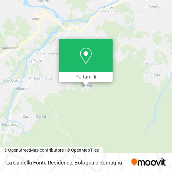 Mappa La Ca della Fonte Residence