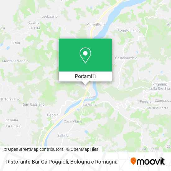 Mappa Ristorante Bar Cà Poggioli