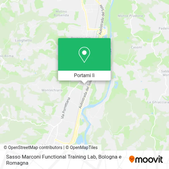 Mappa Sasso Marconi Functional Training Lab