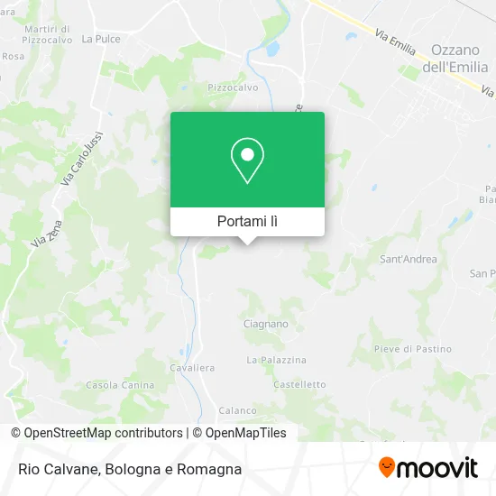 Mappa Rio Calvane