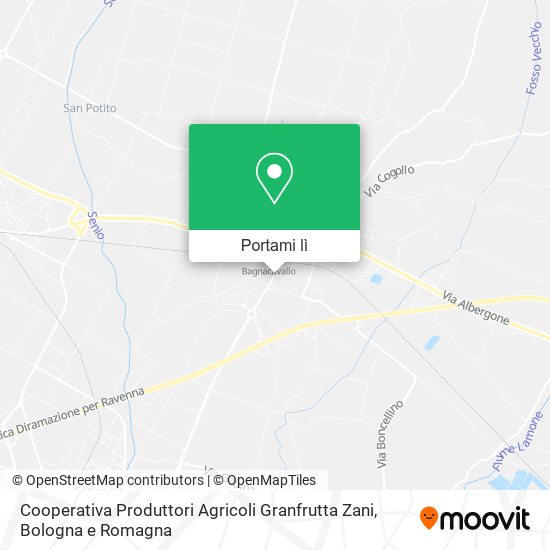 Mappa Cooperativa Produttori Agricoli Granfrutta Zani