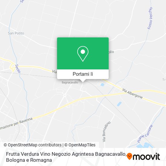 Mappa Frutta Verdura Vino Negozio Agrintesa Bagnacavallo