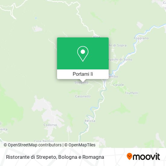 Mappa Ristorante di Strepeto