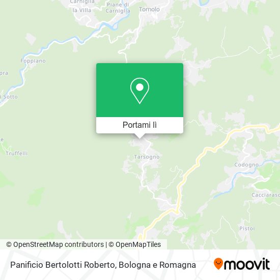 Mappa Panificio Bertolotti Roberto
