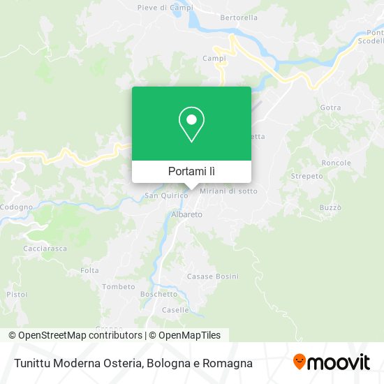 Mappa Tunittu Moderna Osteria