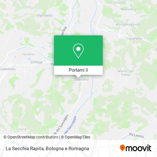 Mappa La Secchia Rapita