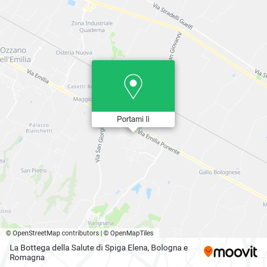 Mappa La Bottega della Salute di Spiga Elena