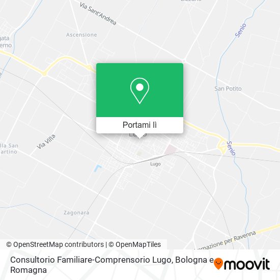 Mappa Consultorio Familiare-Comprensorio Lugo