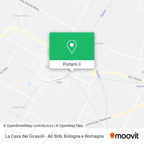 Mappa La Casa dei Girasoli - Air Bnb