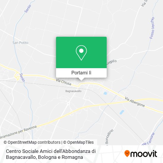 Mappa Centro Sociale Amici dell'Abbondanza di Bagnacavallo