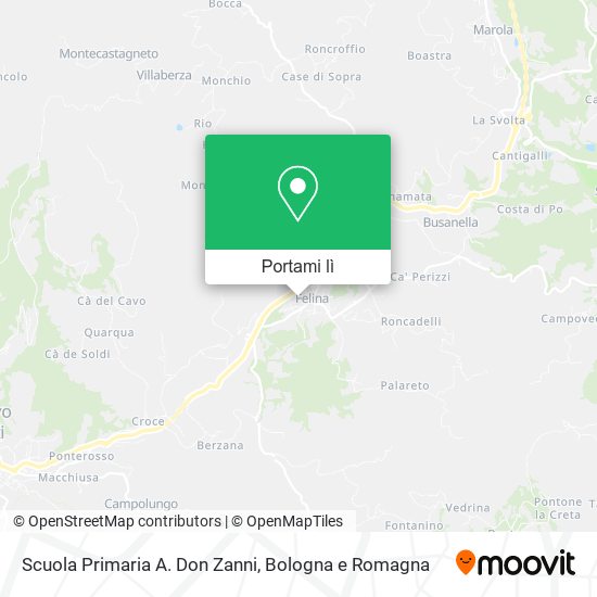 Mappa Scuola Primaria A. Don Zanni