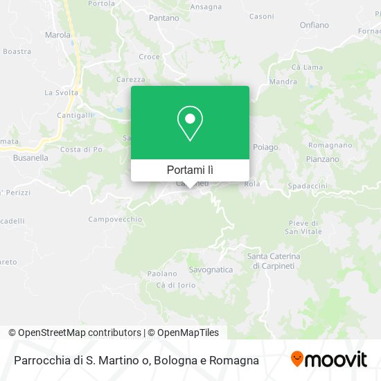 Mappa Parrocchia di S. Martino o